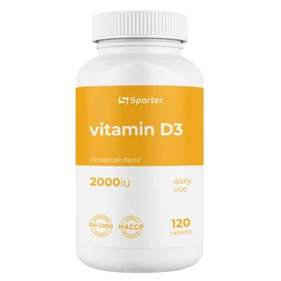 Вітамін Д3 Sporter Vitamin D3 2000 ME, 120 таблеток