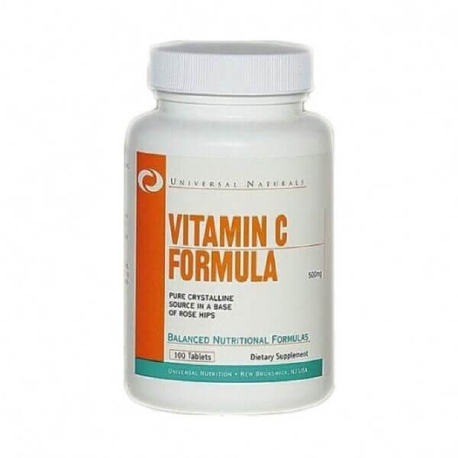 Витамин С Vitamin C Formula Universal Nutrition 100 таб: цены и характеристики