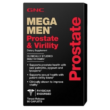 Витамины GNC Mega Men Prostate and Virility, 90 капсул