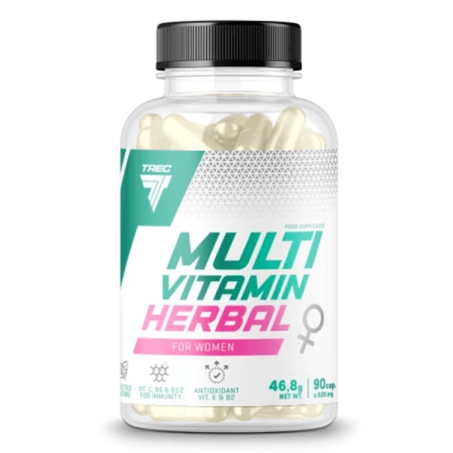 Витамины для женщин Multi Vitamin Herbal For Women Trec Nutrition 90 капс: цены и характеристики