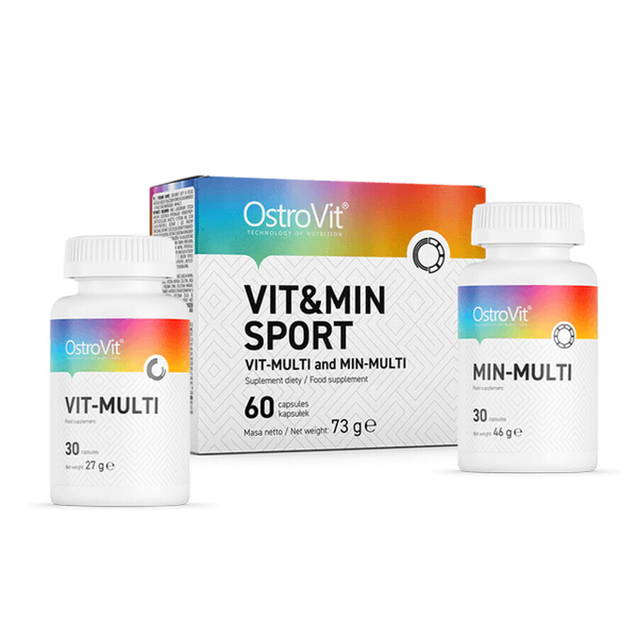 Вітамінно-мінеральний комплекс Ostrovit Vit&Min Sport, 60 капсул: ціни та характеристики