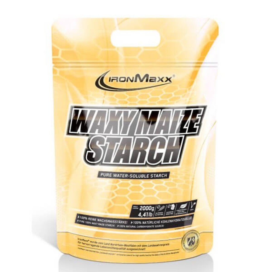 Гейнер IronMaxx Waxy Maize Starch нейтральный, 2.0 кг: цены и характеристики
