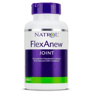 Глюкозамін та Хондроїтин, Кальцій Natrol FlexAnew(glucosamine-chondroitin-calcium), 120 таблеток