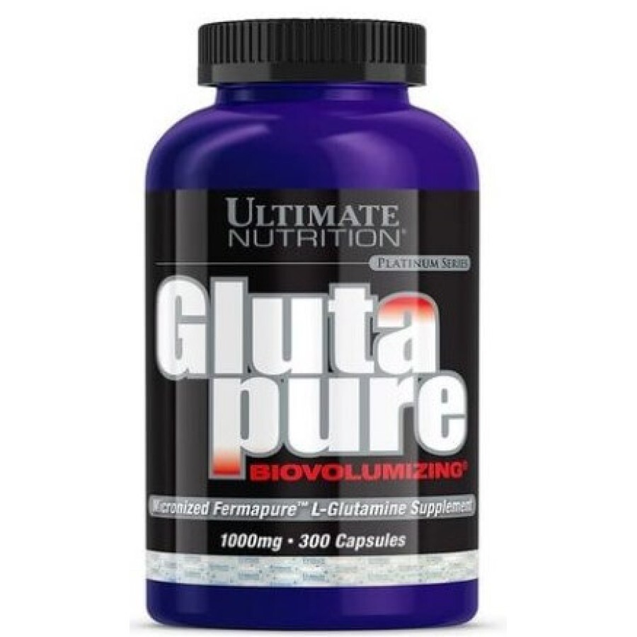 Глютамін Glutapure Ultimate Nutrition (1000mg) 300 капсул: ціни та характеристики