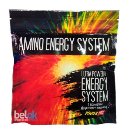 Энергетический напиток Power Pro Amino Energi system Фруктовый лимонад, 0,5 кг