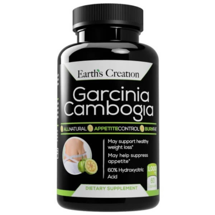 Жиросжигатель Earth‘s Creation Garcinia Cambogia 500 мг, 60 капсул: цены и характеристики