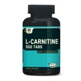 Жироспалювач Optimum Nutrition L-carnitine 500, 60 таблеток