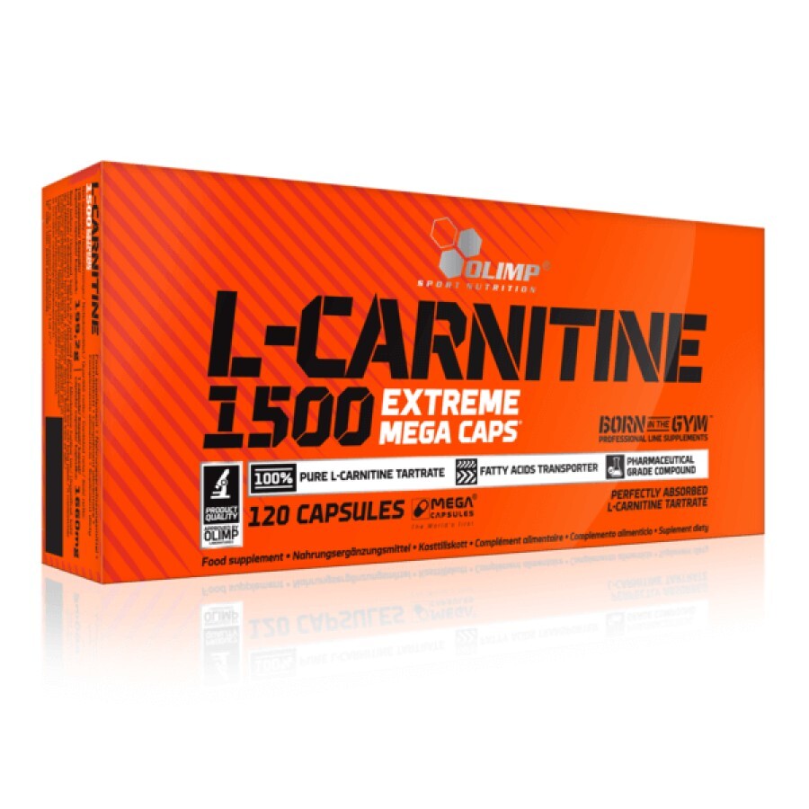 Жироспалювач для спорту Olimp Nutrition L-Carnitine 1500 Extreme plus, 120 капсул: ціни та характеристики