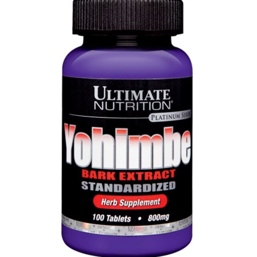 Йохимбе Yohimbe Bark Extract 800 мг Ultimate Nutrition 100 таб: ціни та характеристики