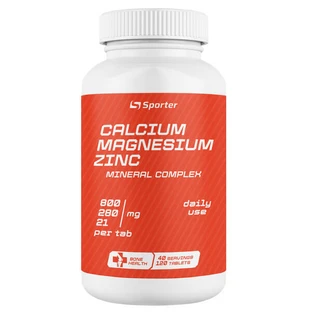 Кальций+Магний+Цинк Sporter Cal mag zinc MAX, 120 таблеток