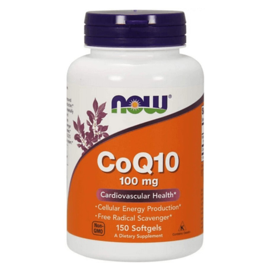 Коензим NOW CoQ10 100 мг, 150 веганських капсул: ціни та характеристики