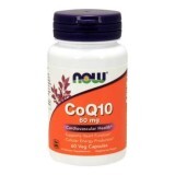 Коензим NOW CoQ10 60 мг, 60 веганських капсул