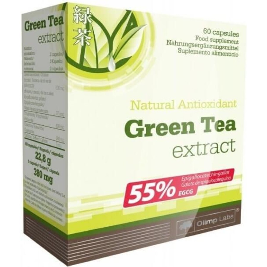 Комплексный жиросжигатель Olimp Nutrition Green Tea Extract, 60 капсул: цены и характеристики