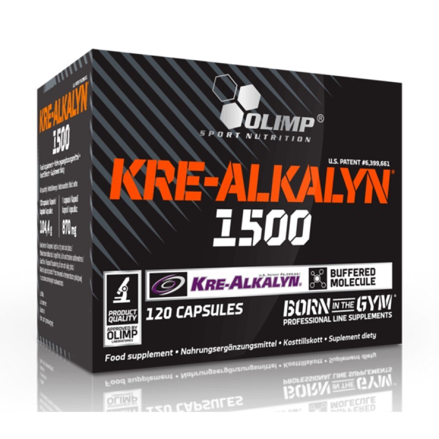 Креатин Olimp Nutrition Kre-Alkalyn 1500, 120 капсул: цены и характеристики