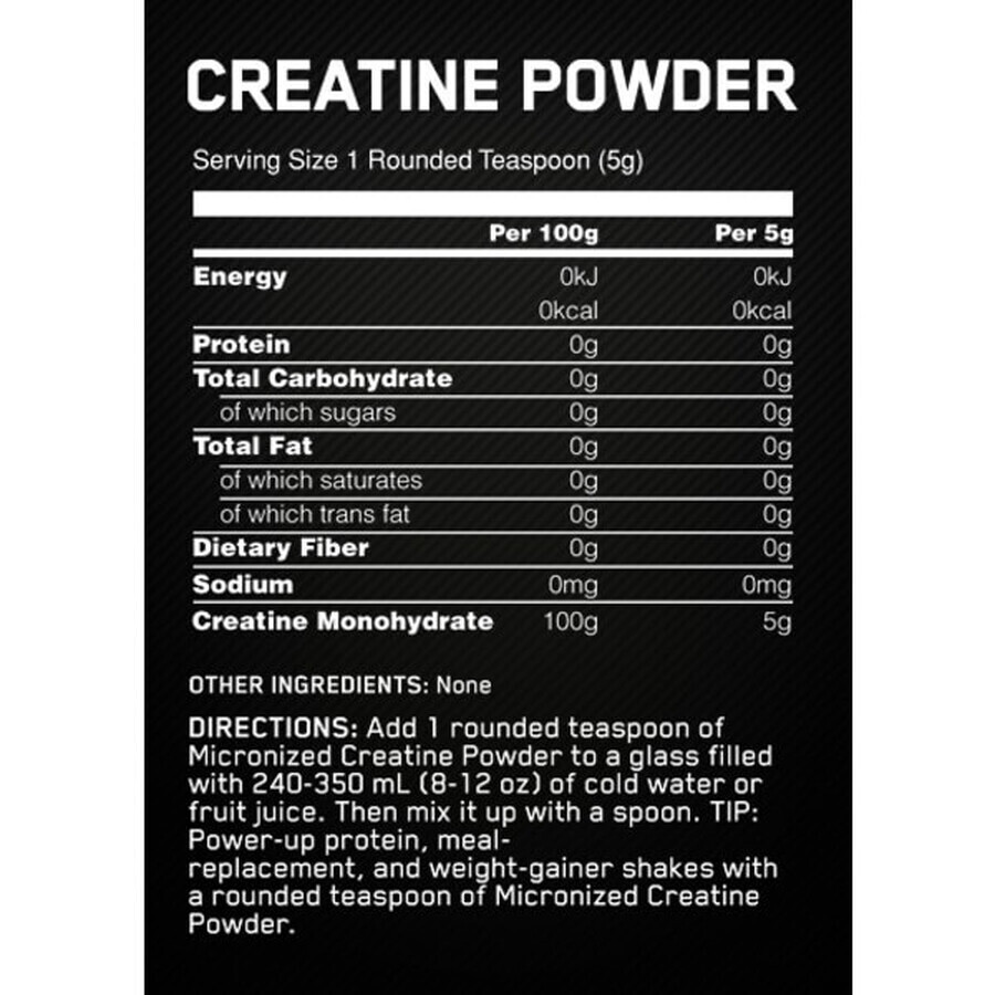 Креатин Optimum Nutrition Creatine Powder, 150 г: цены и характеристики