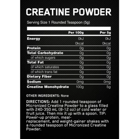 Креатин Optimum Nutrition Creatine Powder, 300 г: ціни та характеристики