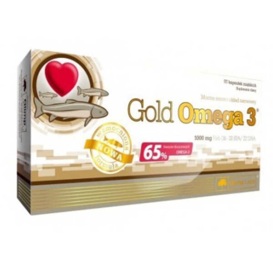Омега 3 Olimp Nutrition Gold Omega 3 (65%) epa&dha, 60 капсул: цены и характеристики