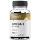 Омега 3 Ostrovit Omega 3 D3+K2, 90 капсул