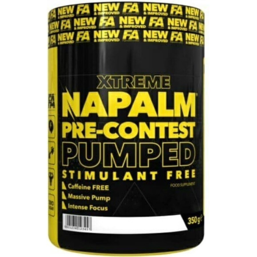 Передтренувальний комплекс Fitness authority Napalm Pre-Contest ( pumped stimulant free) Кавун, 350 г: ціни та характеристики