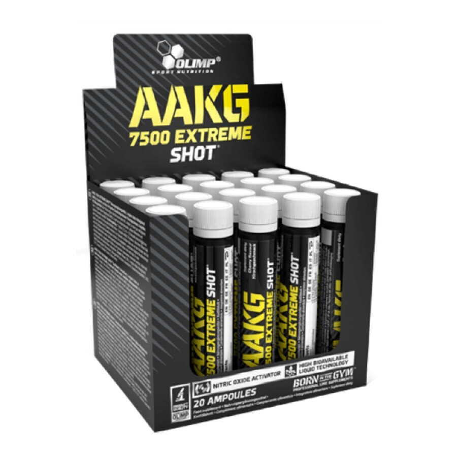 Передтренувальний комплекс Olimp Sport Nutrition AAKG 7500 Extreme Shot Вишня, ампули 20x25 мл: ціни та характеристики