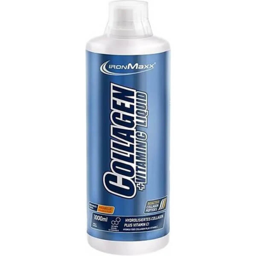 Рідкий колаген IronMaxx Collagen + Vitamin C Liquid Мірабель, 1000 мл: ціни та характеристики