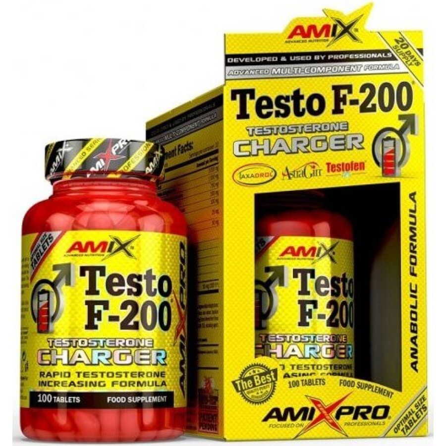 Стимулятор тестостерону Amix Nutrition TESTO F-200, 100 таблеток: ціни та характеристики