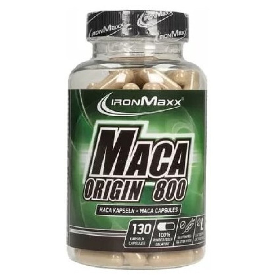 Тестостероновый бустер IronMaxx Maca Origin 800, 130 капсул: цены и характеристики