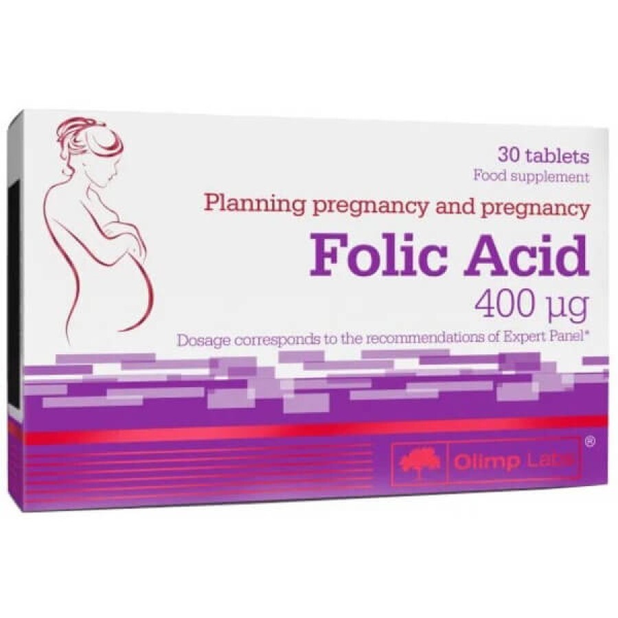Фолієва кислота Olimp Nutrition Folic Acid 400 мг, 60 таблеток: ціни та характеристики