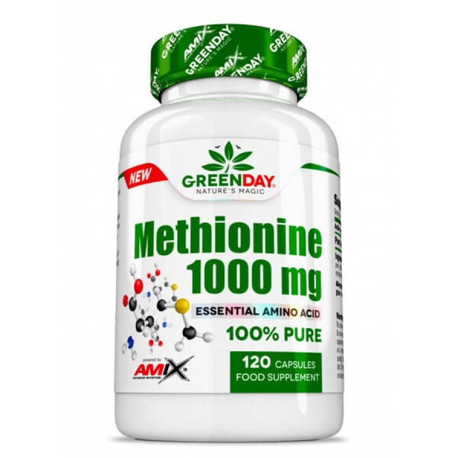 Амінокислота Amix GreenDay L-Methionine 1000 мг, 120 капсул: ціни та характеристики