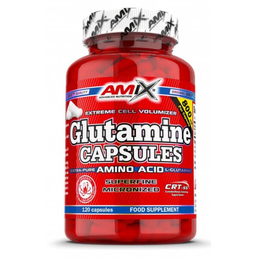 Аминокислота Amix L- Glutamine 800мг, 120 капсул: цены и характеристики