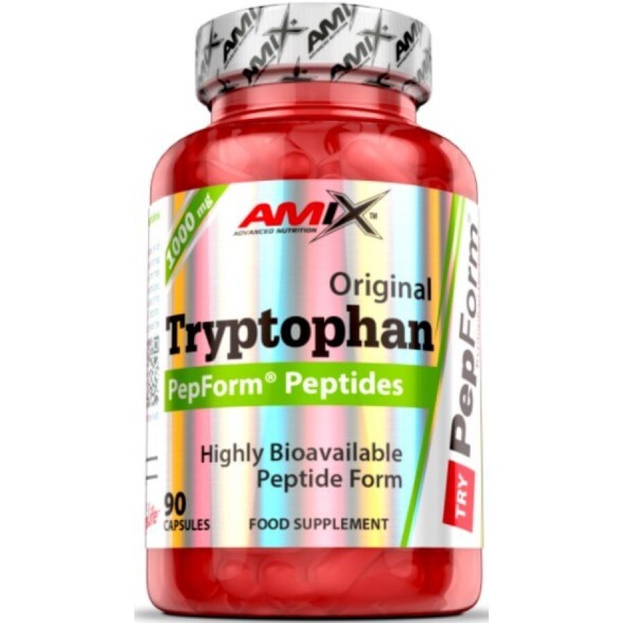 Аминокислота Amix Nutrition Tryptophan PepForm Peptides 500 мг, 90 капсул: цены и характеристики