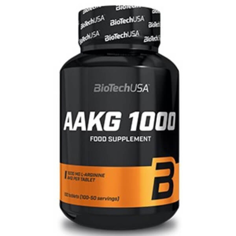 Амінокислота L-аргінін BioTechUSA AAKG 1000 мг, 100 таб.: ціни та характеристики