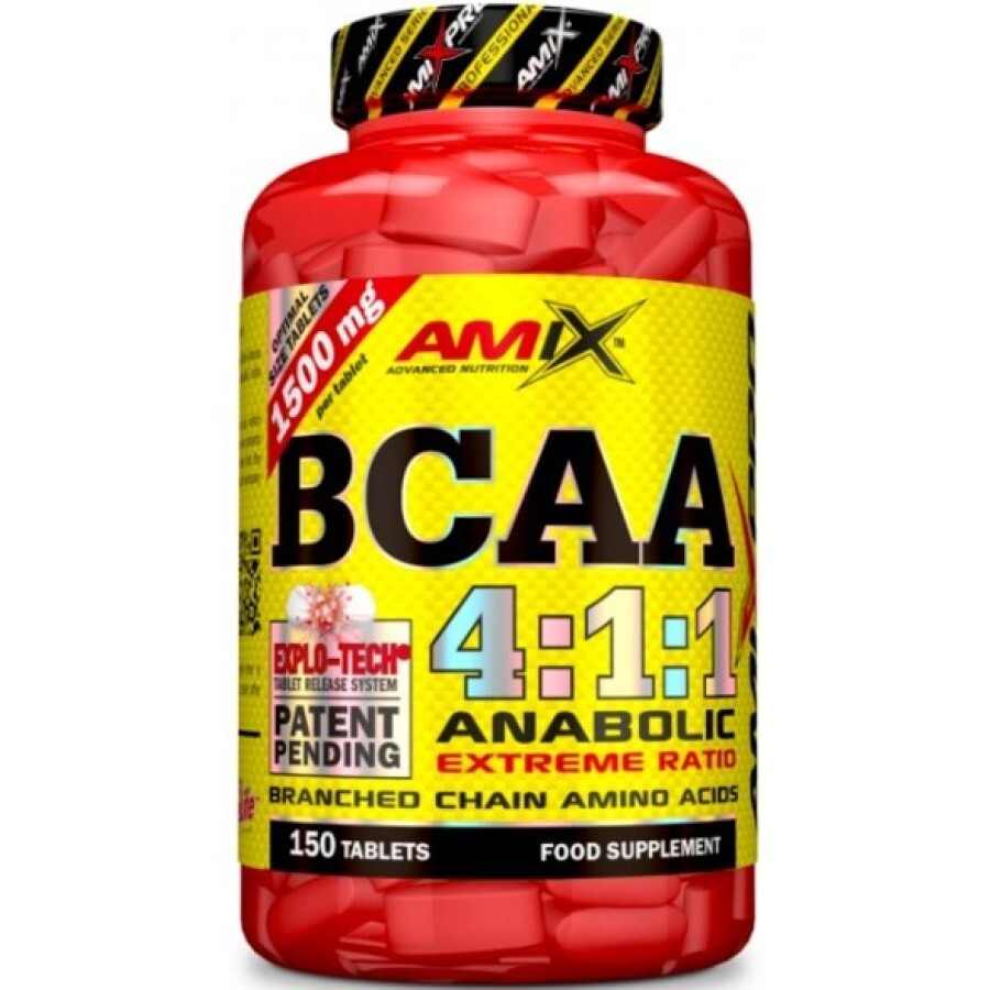 Амінокислоти Amix AmixPrо BCAA 4:1:1, 150 таблеток: ціни та характеристики
