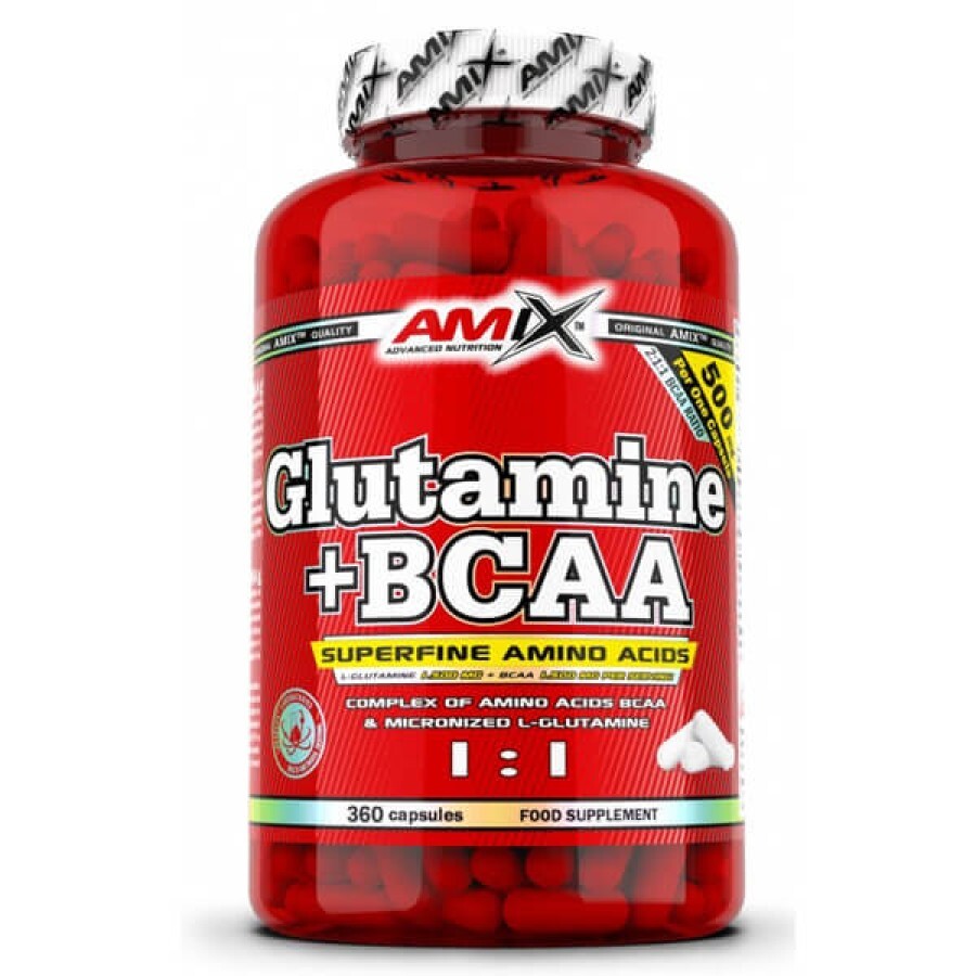 Амінокислоти Amix L - Glutamine + BCAA, 360 капсул: ціни та характеристики