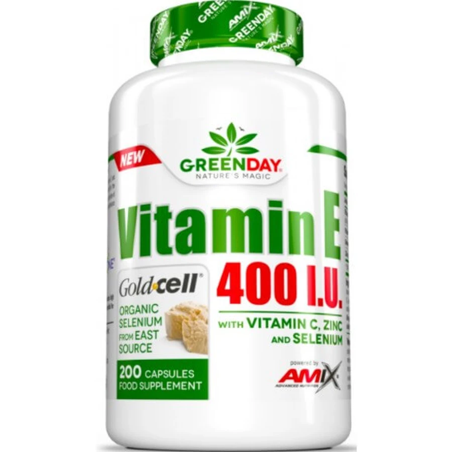 Витамин Е Amix GreenDay Vitamin E400 I.U. LIFE+, 200 капсул: цены и характеристики