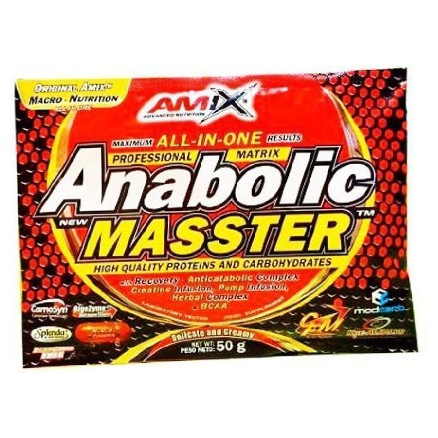 Гейнер Amix Anabolic Masster Chocolate, 50 г: ціни та характеристики
