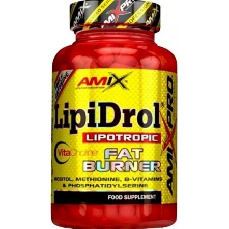 Жироспалювач Amix AmixPro Lipidrol Fat Burner Plus, 120 капсул
