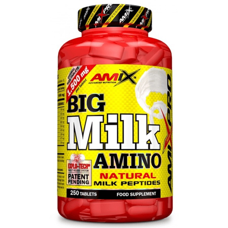 Жироспалювач Amix AmixPrо Amino Milk Peptide, 250 таблеток: ціни та характеристики