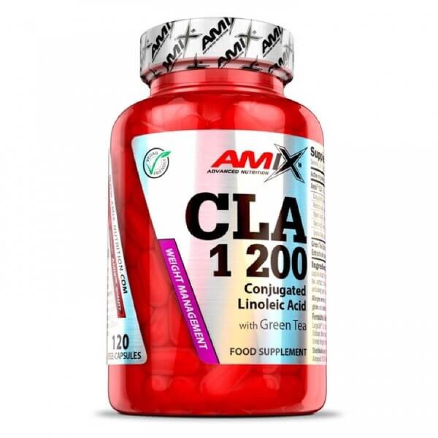 Жиросжигатель Amix CLA 1200 & Green Tea, 120 капсул: цены и характеристики