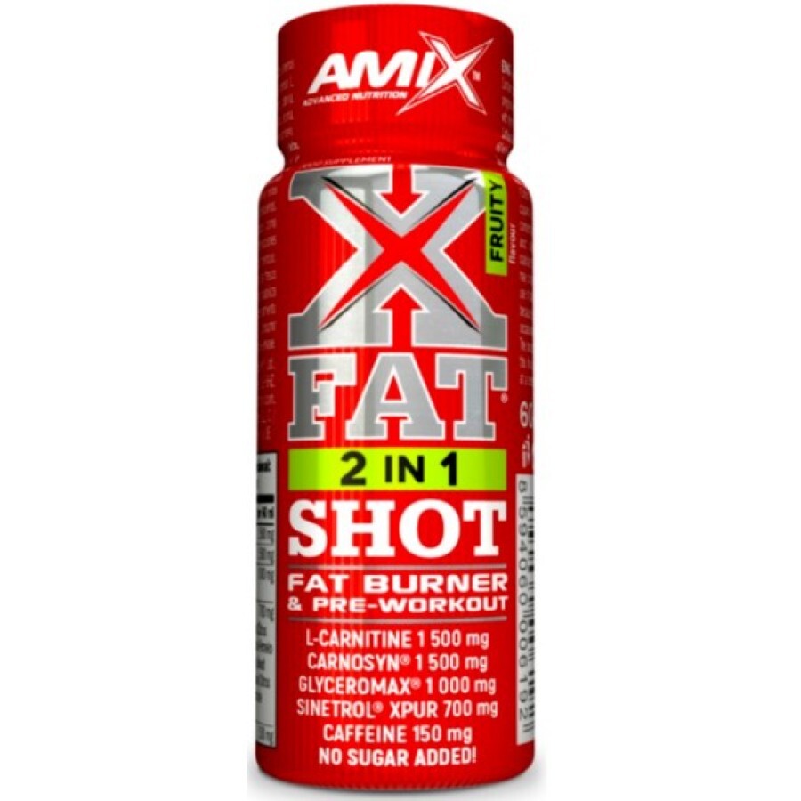 Жироспалювач Amix XFat 2in1 SHOT Fruity, 60 мл: ціни та характеристики