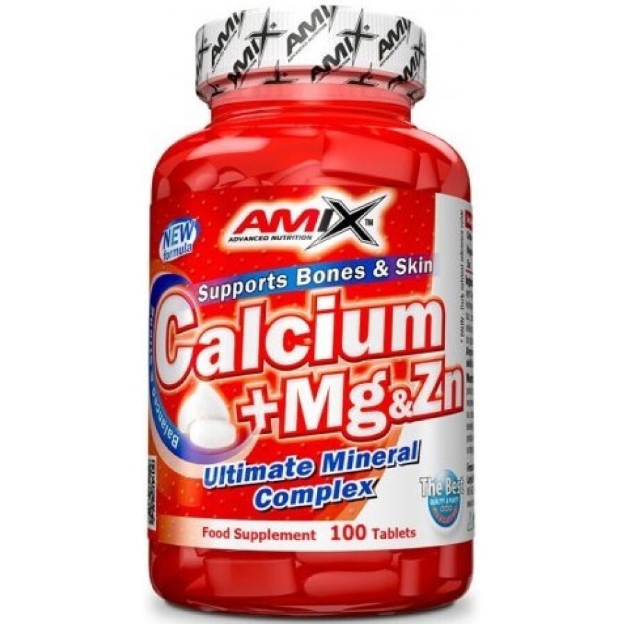 Кальцій+Магній+Цинк Amix Ca+Mg+Zn, 100 таблеток: ціни та характеристики