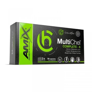 Мінеральний комплекс Amix ChelaZone MultiChel Complete 6 Bisglycinate Chelate, 90 веганських капсул