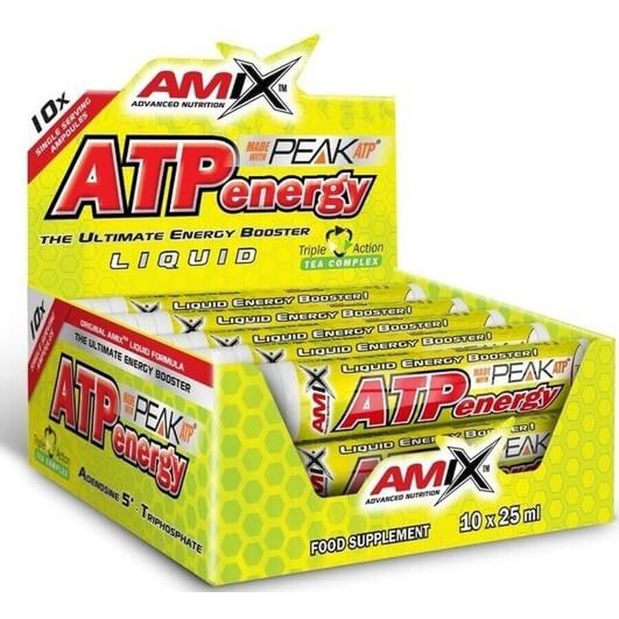 Передтренувальний комплекс Amix Nutrition ATP Energy Апельсин, 10x25 мл: ціни та характеристики