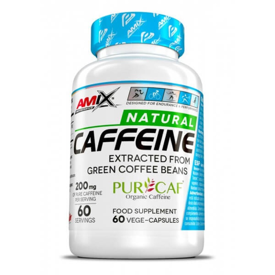 Предтренировочный комплекс Amix Nutrition Performance Natural Caffeine PurCaf, 60 вегакапсул: цены и характеристики
