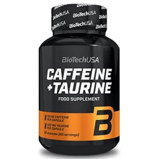 Предтренировочный комплекс BioTechUSA Caffeine+Taurine, 60 капсул