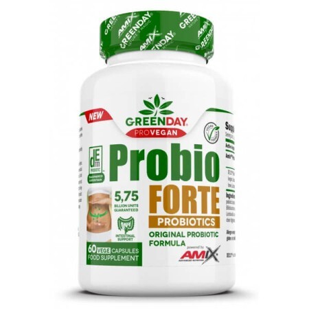 Пробіотик Amix GreenDay ProVegan Probio Forte, 60 веганських капсул