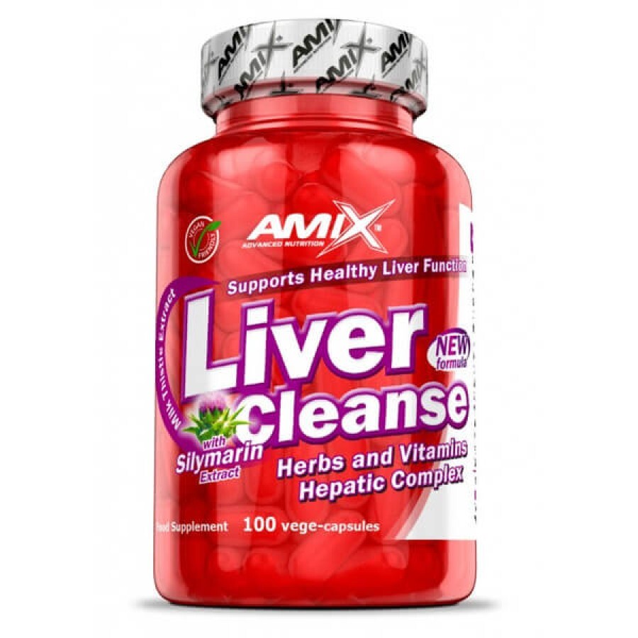 Рослинний комплекс Amix Liver Cleanse, 100 капсул: ціни та характеристики