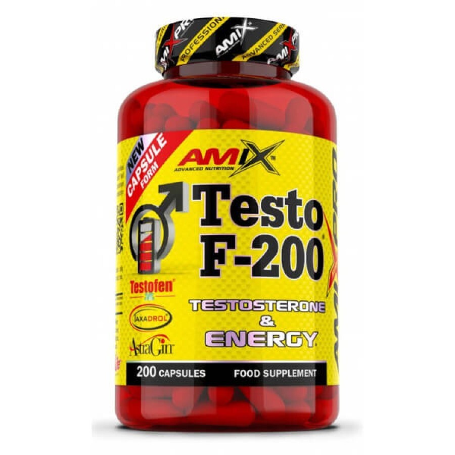 Тестостероновий бустер Amix AmixPro Testo F-200, 200 капсул: ціни та характеристики