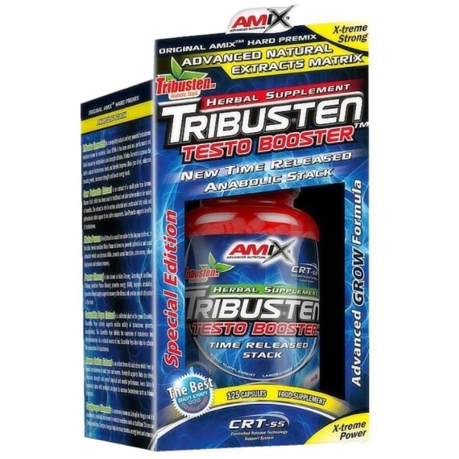 Тестостероновий бустер Amix Tribusten, 125 капсул: ціни та характеристики