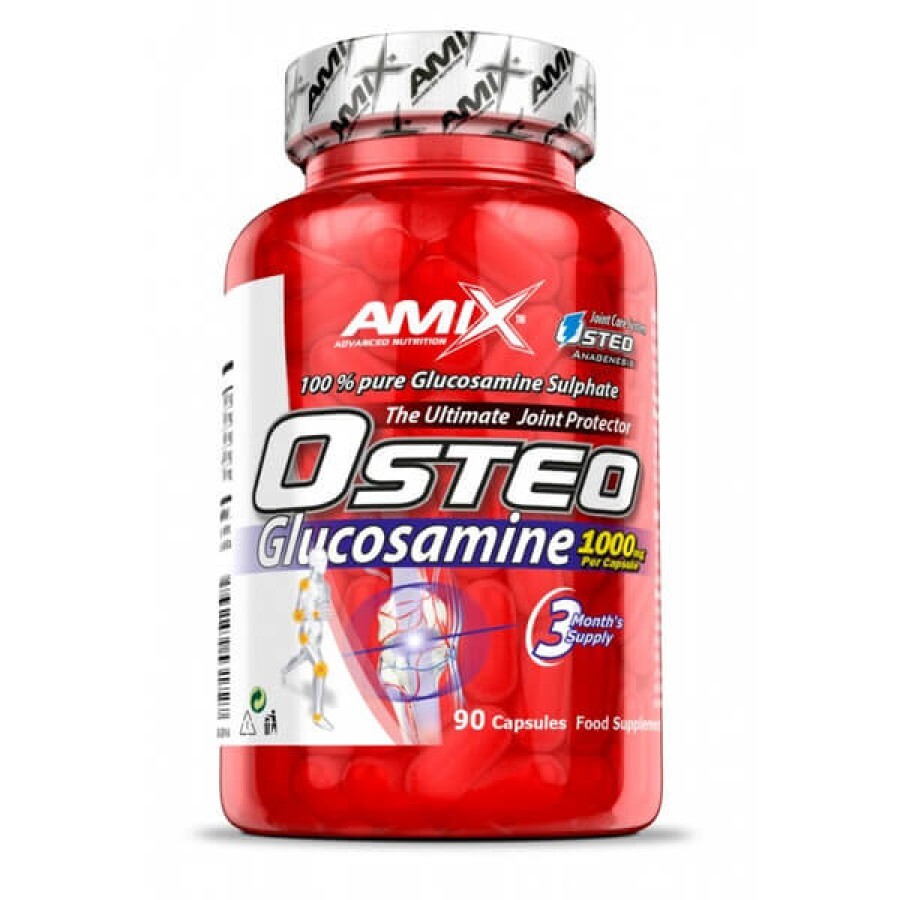 Хондропротектор для спорту Amix Osteo Glucosamine 1000 мг, 90 капсул: ціни та характеристики